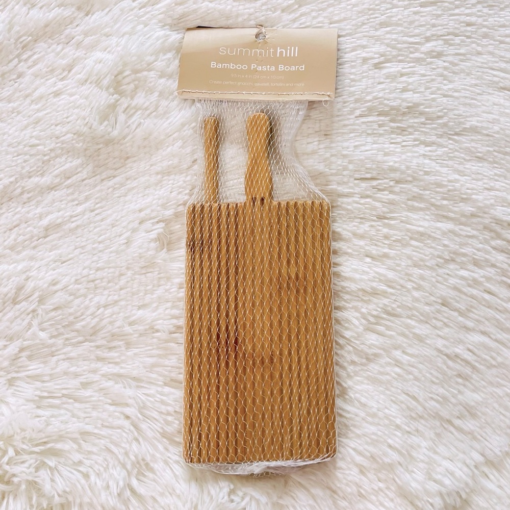 NWT Summit Hill Bamboo Pasta Board | Past Making | Chef Gift